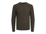 Veiling - Jack &amp; Jones Ross Knit Crew Neck Mulch - XL