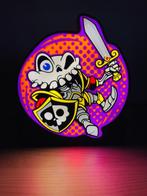 Gothic Skelet Strijder LED-lichtboxlamp – Retro