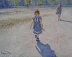 Chris van Dijk  (1952) Impressionist -  Having a stroll