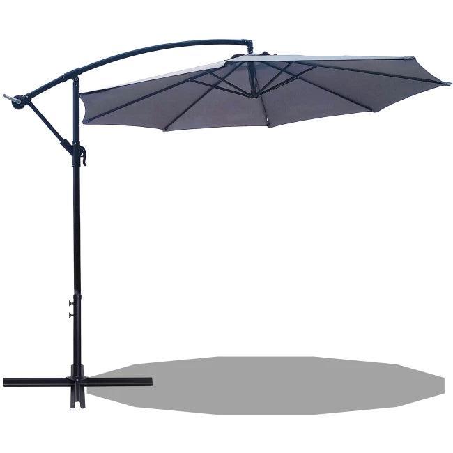 2eChoix | Lifa garden Parasol suspendu Premium - Gris, Tuin en Terras, Parasols, Ophalen of Verzenden