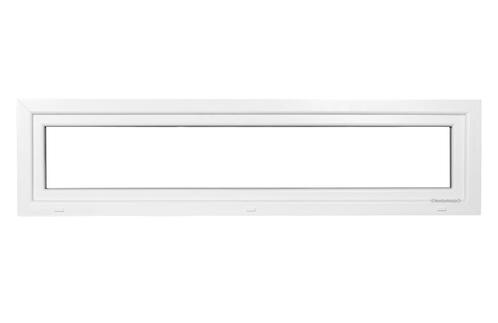 PVC raam kiep b200xh50 cm wit, Doe-het-zelf en Bouw, Glas en Ramen, Dubbelglas, Nieuw, Gevelraam of Ruit, Minder dan 80 cm, 160 cm of meer