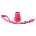 Roze stokdop met polsbandje voor wandelstok, Ophalen of Verzenden