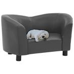 vidaXL Hondenbank 67x41x39 cm kunstleer grijs, Dieren en Toebehoren, Verzenden, Nieuw