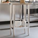 vidaXL Keukenwerktafel 55x30x85 cm roestvrij staal, Verzenden
