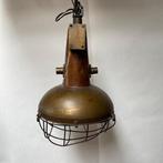 Lampe à suspendre - Cuivre, Laiton - lampe de usine en