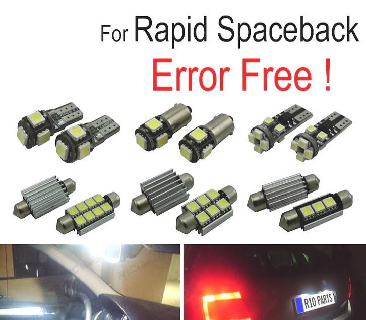 Kit 11 Ampoules Led Intérieur Pour Skoda Octavia Spaceback N, Auto-onderdelen, Verlichting, Verzenden