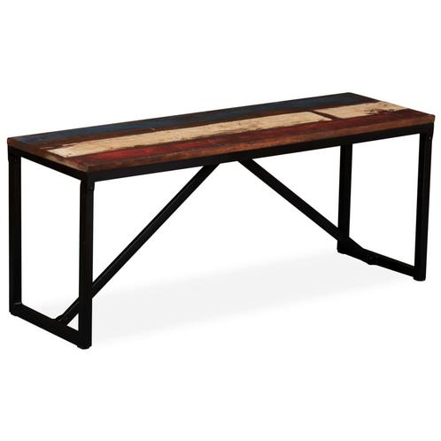 vidaXL Bankje 110x35x45 cm massief gerecycled hout, Huis en Inrichting, Overige Huis en Inrichting, Nieuw, Verzenden