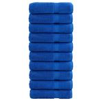 vidaXL Badhanddoeken SOLUND 10 st 600 g/m² 100x150 cm blauw, Huis en Inrichting, Badkamer | Badtextiel en Accessoires, Verzenden