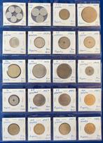 Spanje Partij van 106 munten en 11 oude bankbiljetten., Postzegels en Munten