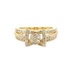 Ring - 14 karaat Geel goud -  0.80ct. tw. Diamant