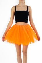 KIMU® Tutu Oranje Tule Rokje 110 116 122 128 134 140 UV Pett, Kinderen en Baby's, Carnavalskleding en Verkleedspullen, Ophalen of Verzenden