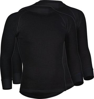 Avento Thermoshirt Lange Mouw - Heren - 2-Pack - Zwart -... beschikbaar voor biedingen