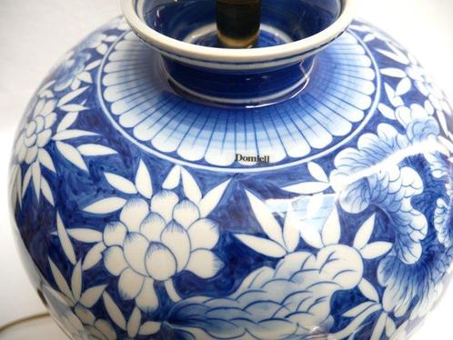 made in Germany - Lampe - Laiton, Porcelaine - bleu cobalt, Antiek en Kunst, Kunst | Designobjecten