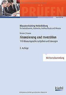 Finanzierung und Investition: 115 klausurtypische Aufgab..., Livres, Livres Autre, Envoi