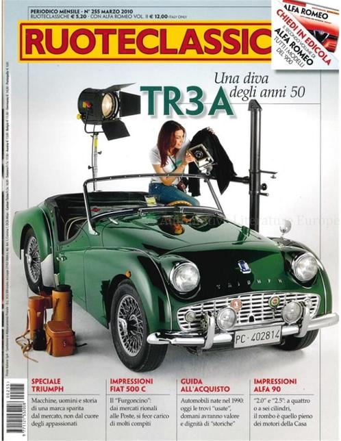 2006 RUOTECLASSICHE MAGAZINE 255 ITALIAANS, Boeken, Auto's | Folders en Tijdschriften, Ophalen of Verzenden