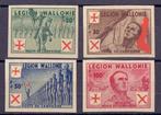 België 1942 - Waals Legioen ONGETAND - OBP/COB E26/29, Postzegels en Munten, Gestempeld