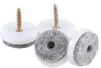 Bgs Technic Felt pad set met schroeven  Diameter 24 mm 20 de, Verzenden, Nieuw