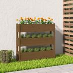 vidaXL Plantenbak 112x25x104,5 cm massief grenenhout, Tuin en Terras, Bloempotten, Verzenden, Nieuw