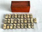 Antiek Dominospel - Bordspel - Gemaakt van ebbenhout en