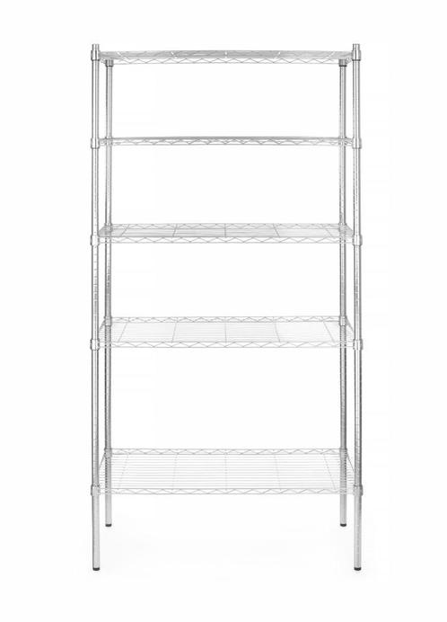Opbergrek Met 5 Schappen, Hendi, Chroom, 910x455x(h)1830mm, Zakelijke goederen, Horeca | Keukenapparatuur, Ophalen of Verzenden