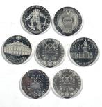 Oostenrijk. 100 Schilling 1975/1977 (7 monete) Proof, Postzegels en Munten