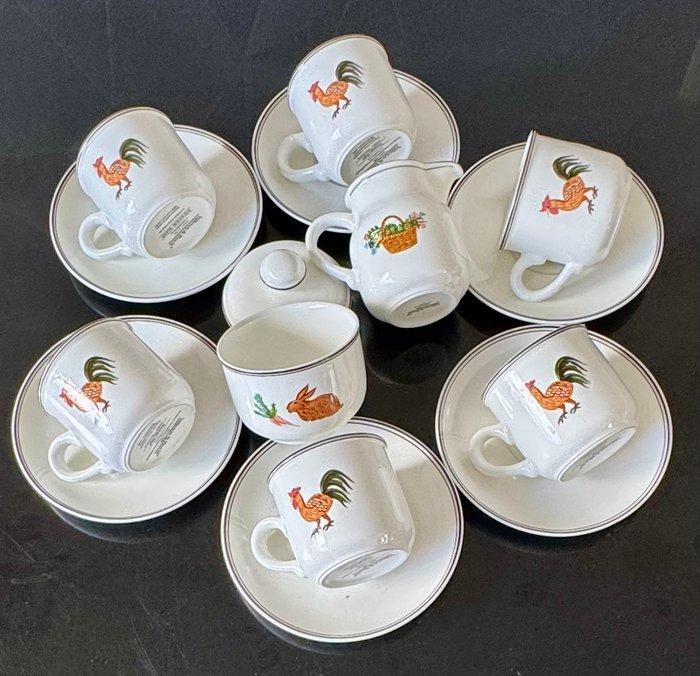 Laplau - Kop en schotel (14) - Porselein - Zet de café, Antiek en Kunst, Antiek | Meubels | Tafels