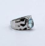 Zonder minimumprijs - Ring Zilver Aquamarijn, Nieuw