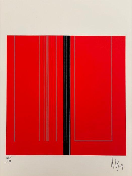 Luc Peire - Senza titolo (composizione astratta), Antiquités & Art, Antiquités | Autres Antiquités