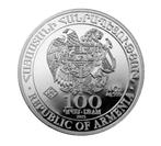 Armenië. 100 Dram 2025 Noah’s Ark, 1 Oz (.999) (Zonder