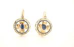 Oorbellen - 19.2 kt. Geel goud Saffier, Handtassen en Accessoires, Oorbellen, Nieuw