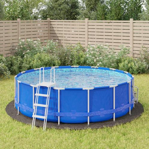 vidaXL Zwembadgrondzeil Ø428 cm polyester geotextiel, Tuin en Terras, Zwembaden, Nieuw, Verzenden