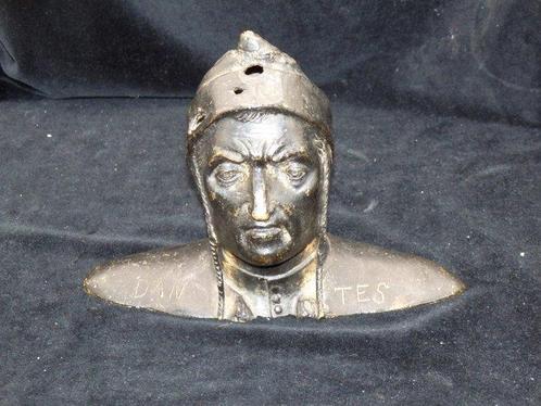 Fraaie antiek bronzen buste van Dante Alighieri - Sculpture,, Antiek en Kunst, Antiek | Keramiek en Aardewerk