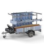 Steigeraanhanger met ALX / AGS Basic rolsteiger 75 x 8,2m wh, Doe-het-zelf en Bouw, Steigers, Verzenden, Nieuw, Rolsteiger of Kamersteiger