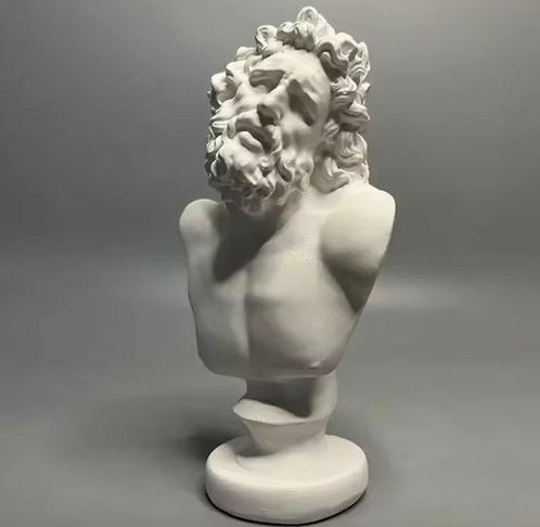 Beeld, Laoconte statuetta greco romana - 13 cm - Gips, Antiek en Kunst, Antiek | Keramiek en Aardewerk