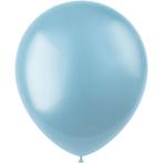 Lichtblauwe Ballonnen Metallic Sky Blue 33cm 50st, Verzenden