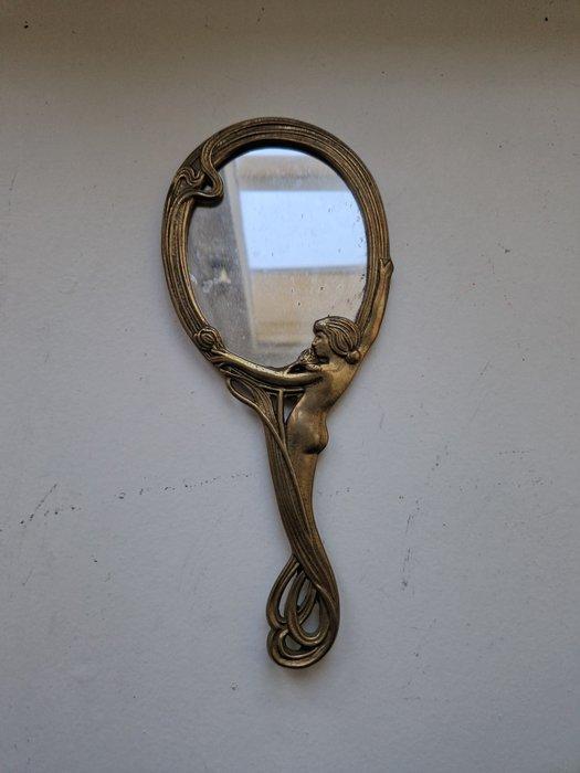 Spiegel - Messing, Antiek en Kunst, Curiosa en Brocante