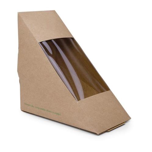 Composteerbare kraft sandwich boxen | 500 stuks |, Zakelijke goederen, Horeca | Keukenapparatuur, Nieuw in verpakking, Verzenden