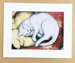 Franz Marc (1880-1916) - Cat on yellow pillow - Artprint -, Antiek en Kunst