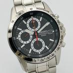 Seiko - Seiko Chronograph Black Rally Dial 100m - Zonder