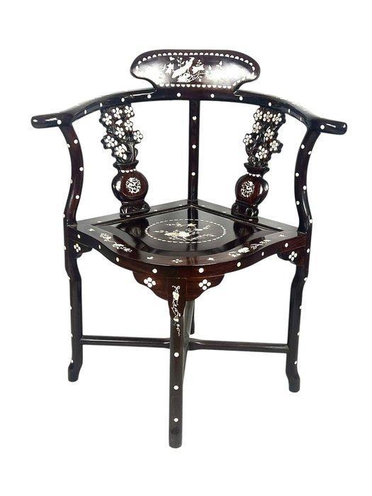 Stoel - Hout - China - 19e eeuw - parelmoer, Antiek en Kunst, Antiek | Overige Antiek