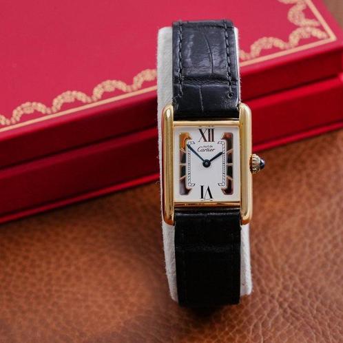 Cartier - Tank Must de Cartier Trinity Dial - 5057001 -, Handtassen en Accessoires, Horloges | Heren