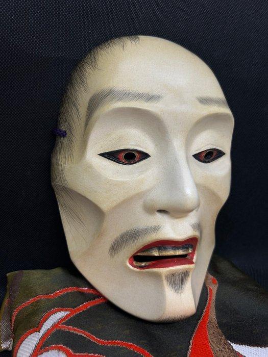 Noh masker - Hout, hoogwaardige houten gesculpteerde, Antiek en Kunst, Antiek | Overige Antiek