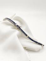Armband - 18 karaat Witgoud Saffier - Diamant, Nieuw