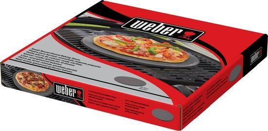Weber Pizzasteen Ø 26 cm Geglazuurd (BBQs & Accessoires), Tuin en Terras, Houtskoolbarbecues, Nieuw, Verzenden