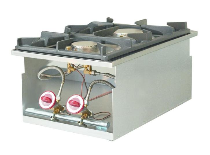 Gasfornuis | 2 Branders | Inbouw | 1x 3.5kW + 1x 6kW |, Zakelijke goederen, Horeca | Keukenapparatuur, Nieuw in verpakking, Verzenden