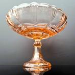 Boheems - Art Deco Coupe op voet - Plateau - Verre