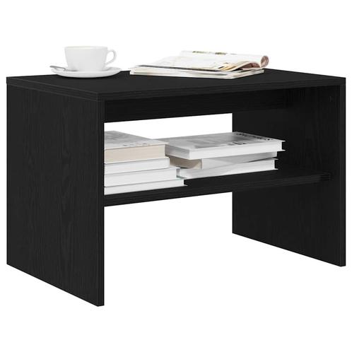 vidaXL Tv-meubel 60x40x40 cm spaanplaat zwart eikenkleurig, Huis en Inrichting, Kasten |Televisiemeubels, Nieuw, Verzenden