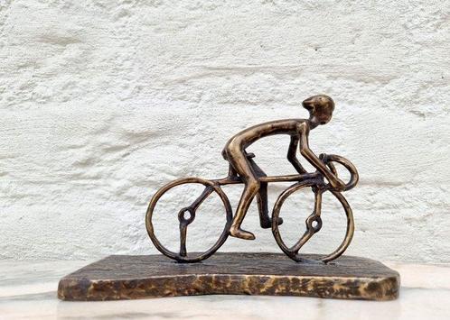Figurine - A biker - Bronze, Antiek en Kunst, Curiosa en Brocante