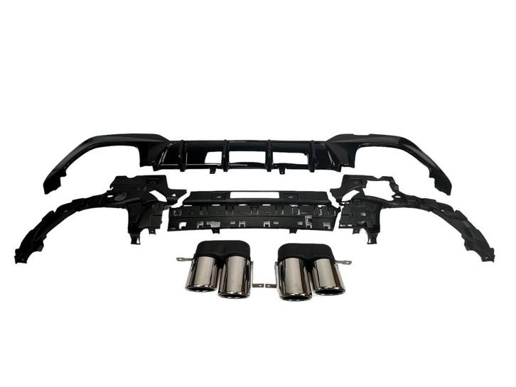 DIFFUSER + UITLAATSTUKKEN (CHROME) GESCHIKT VOOR BMW 3 SERIE, Autos : Divers, Accessoires de voiture, Envoi