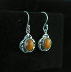 Zilver - Oorbellen - Ojo de Tigre Plata de Ley